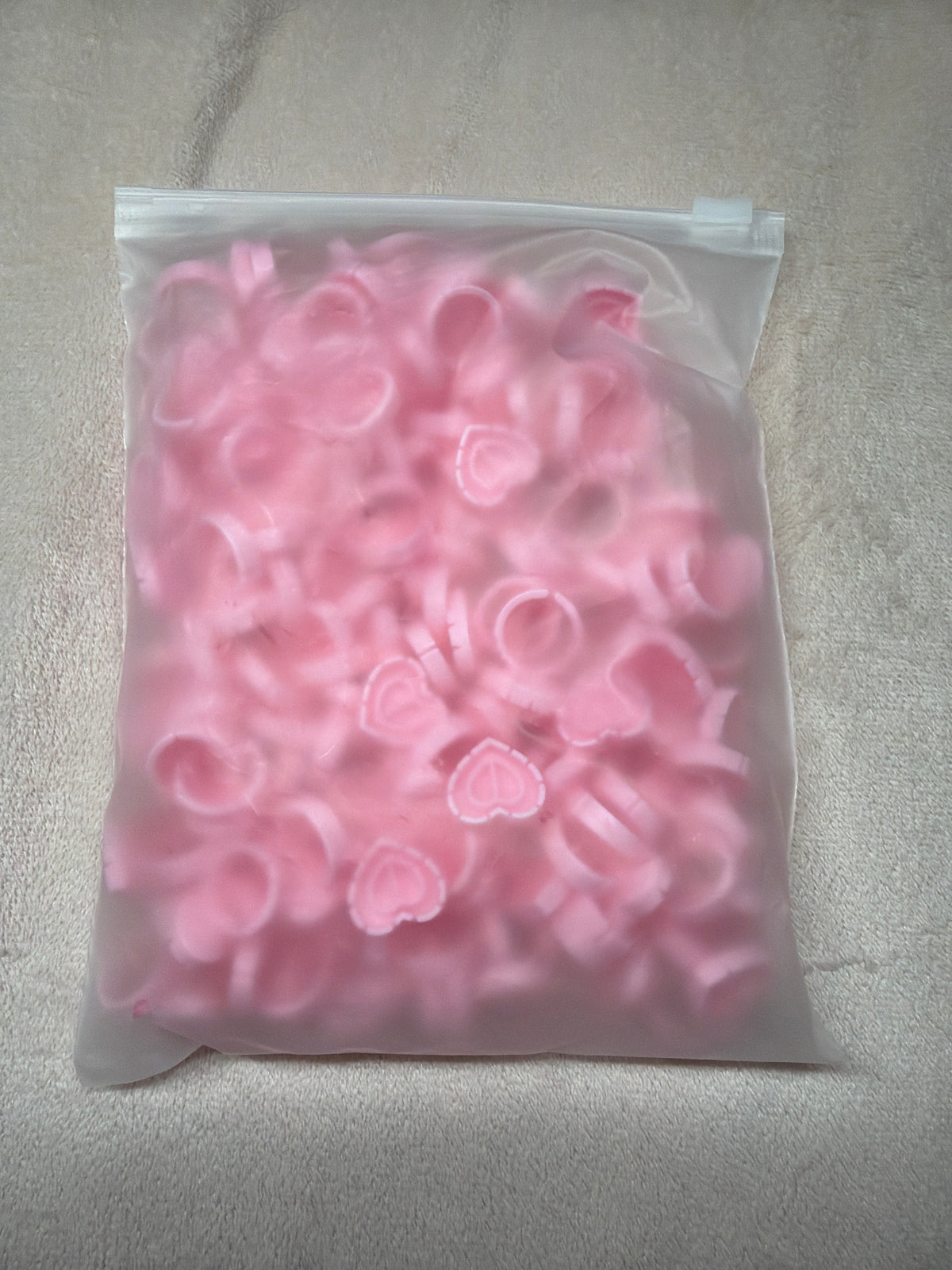 Heart Glue Rings (1 bag)